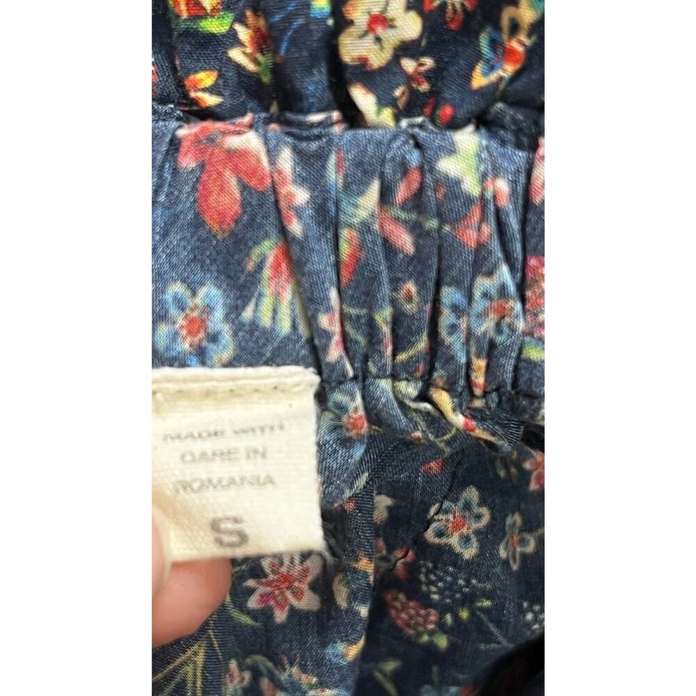 DOEN S Small Everild Dress On Off Shoulder Donna Leigh Floral Navy Mini Liberty - Picture 10 of 11